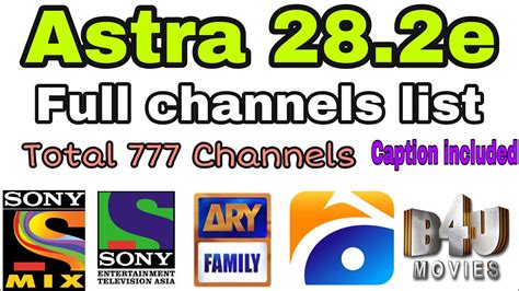 astra tv channels